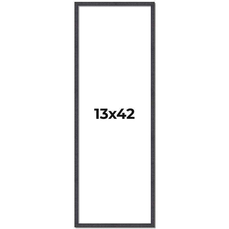 13x42 Frame Brown Solid Wood Picture Frame - Complete Modern Photo
