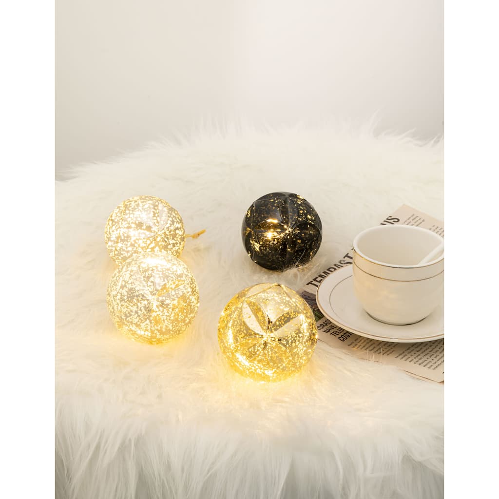 BECKI OWENS Light Up Christmas Ornaments - Set of 4