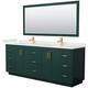 Option Green / White Quartz Top / Brushed Gold Hardware