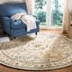 preview thumbnail 3 of 13, SAFAVIEH Handmade Aspen Marjorie Boho Tribal Wool Rug 3' Round - Moss/Ivory