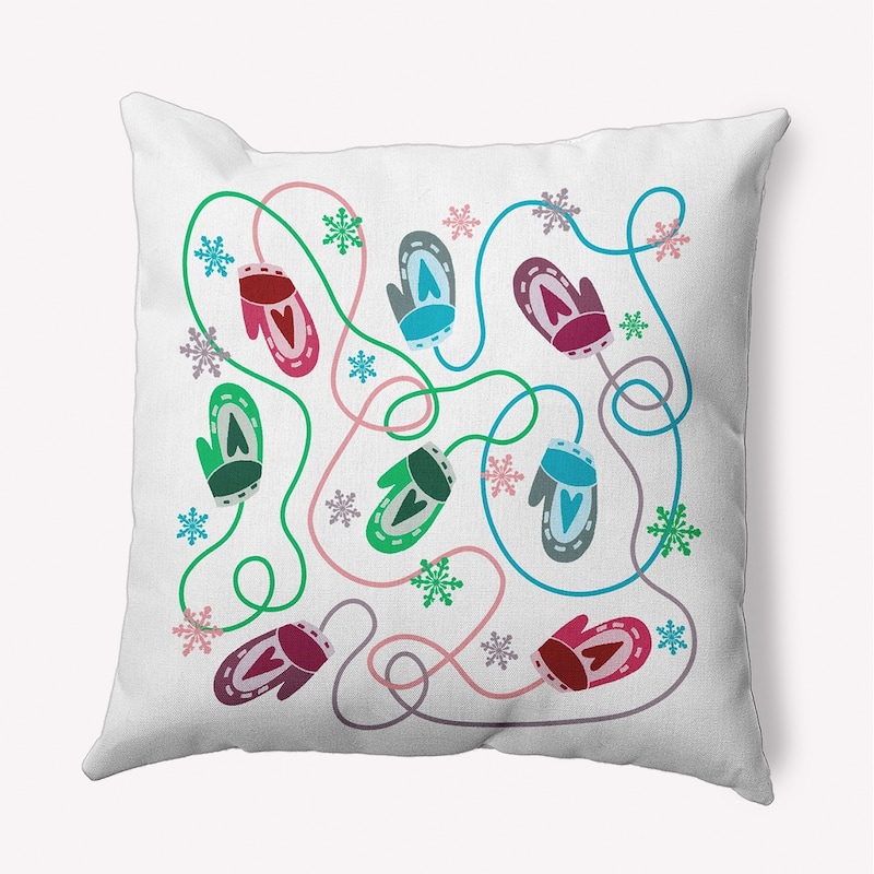 Mittens Accent Pillow - 20" x 20" - Bright Green