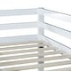 preview thumbnail 34 of 38, Artsy Solid Wooden Twin over Twin Bunk Bed with Ladder, Upper and Bottom Bed Platforms crafted with Strengthened Slats