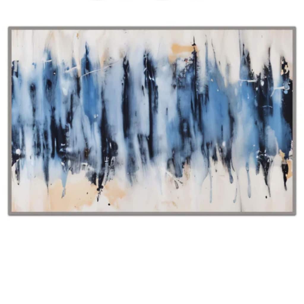 Aria Home Cascade Hand Painted Canvas Wall Art Large Frameless Decor