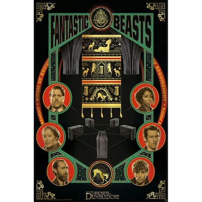 Fantastic Beasts - Secrets of Dumbledore - Casting Art Poster - 24 x 36 Inch
