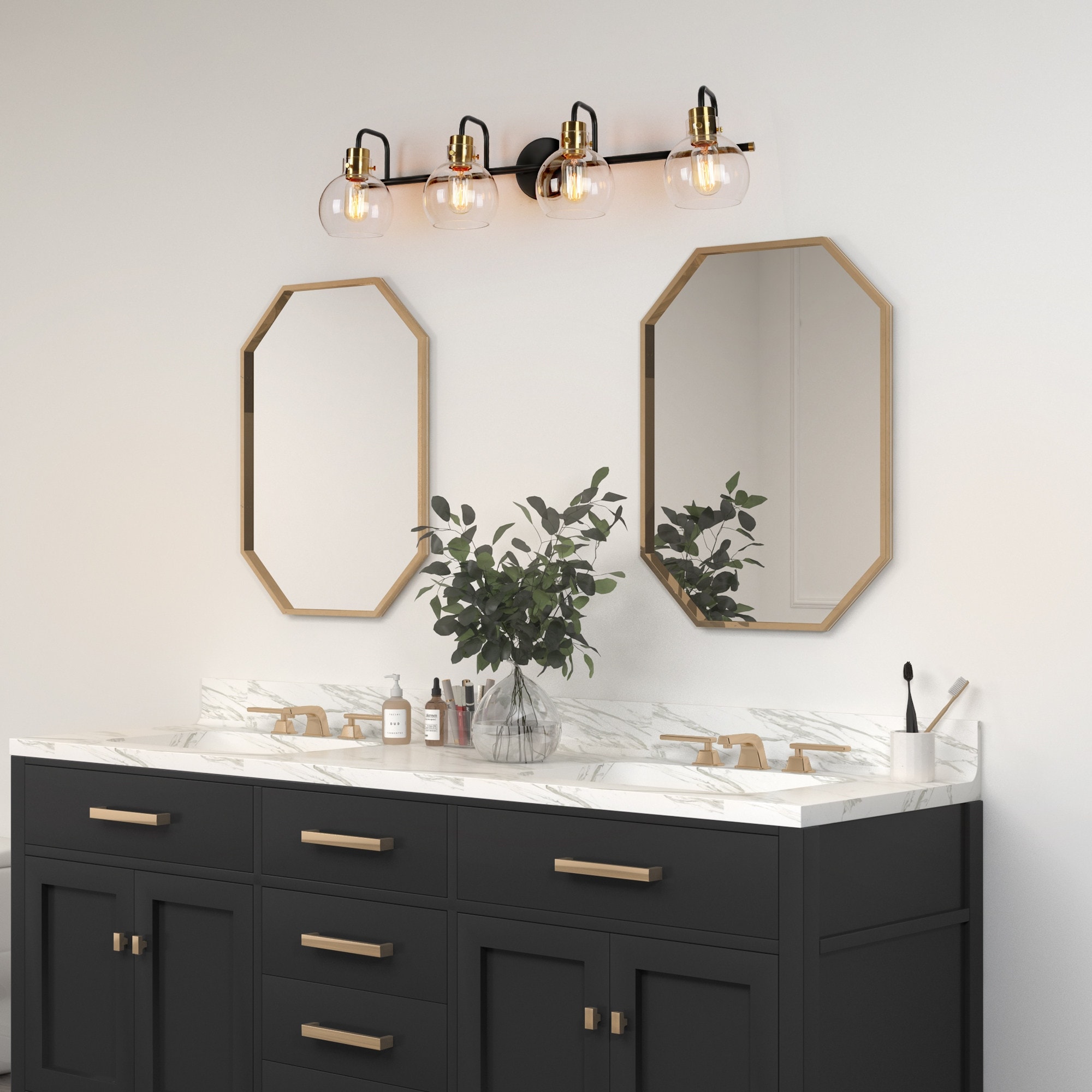 Linear globe outlet bath light