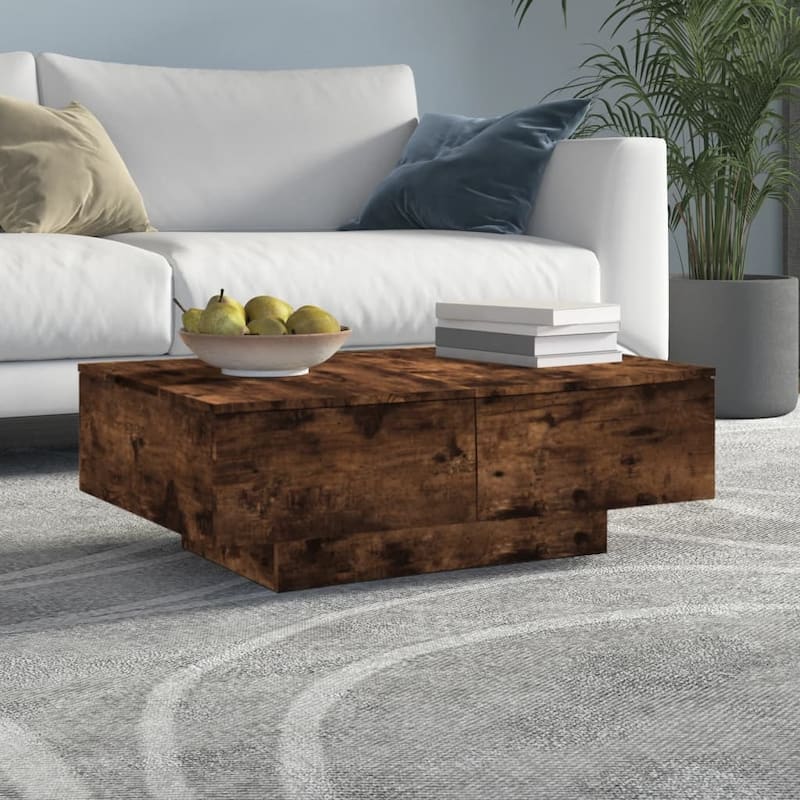 vidaXL Coffee Table Accent Side End Sofa Table for Living Room Engineered Wood - 35.4" x 23.6" x 12.2"