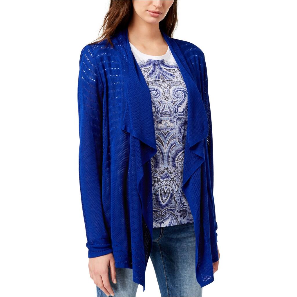 I.N.C Womens Draped Cardigan Sweater