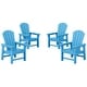 preview thumbnail 80 of 179, Laguna Kids Outdoor Poly Adirondack Chair (Set of 4) Pacific Blue