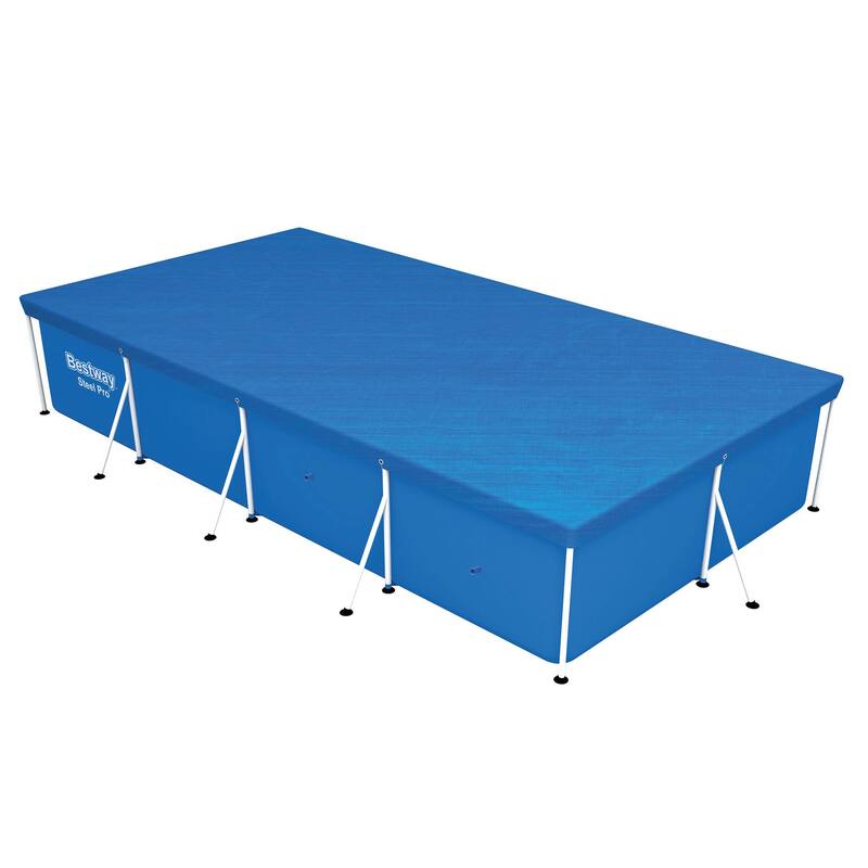 Bestway Flowclear Rectangular Above Ground Pool Cover, (Cover Only), 2 Pack - 4.85