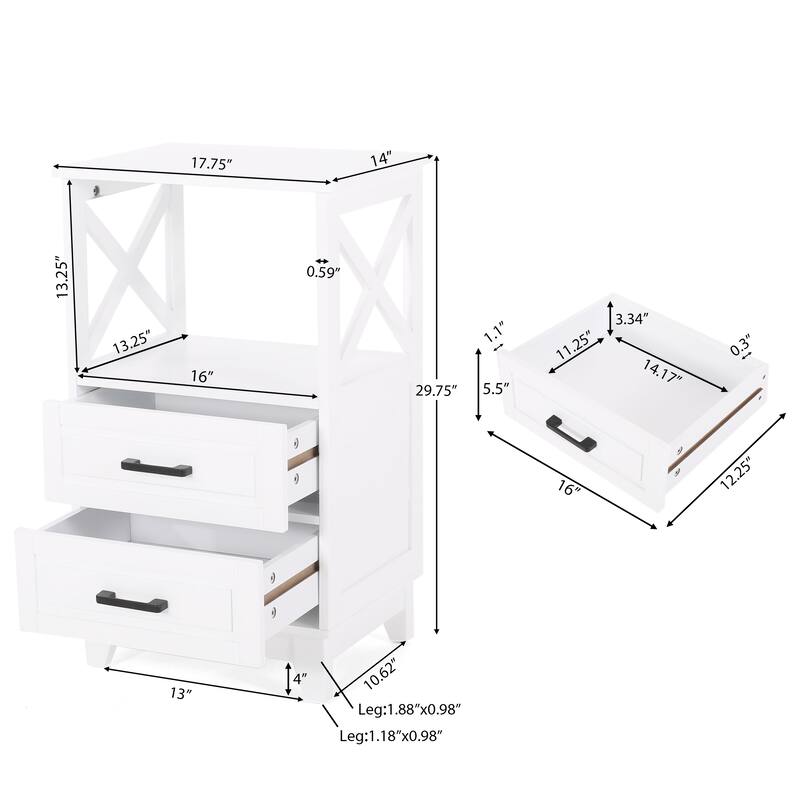 Chellis Bathroom Storage with Drawers by Christopher Knight Home On Sale Bed Bath