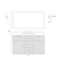 preview thumbnail 11 of 12, Mid-century Modern Gold 2-Light Cylinder Wall Sconce Glass Bathroom Vanity Light - L 13.4'' x W 5.5''