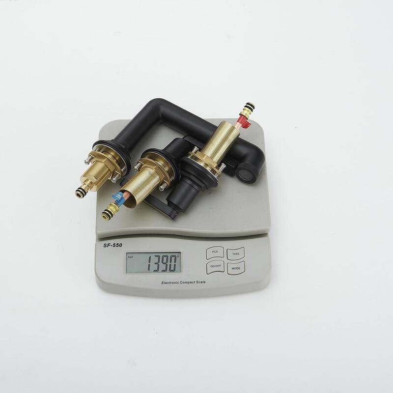 Widespread Bathroom Faucet 3 Holes Vanity Sink