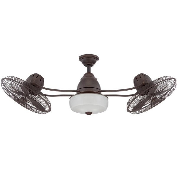 Craftmade Bellows II 48" Indoor / Outdoor Dual Headed Fan - Blades, Remote and Light Kit Included