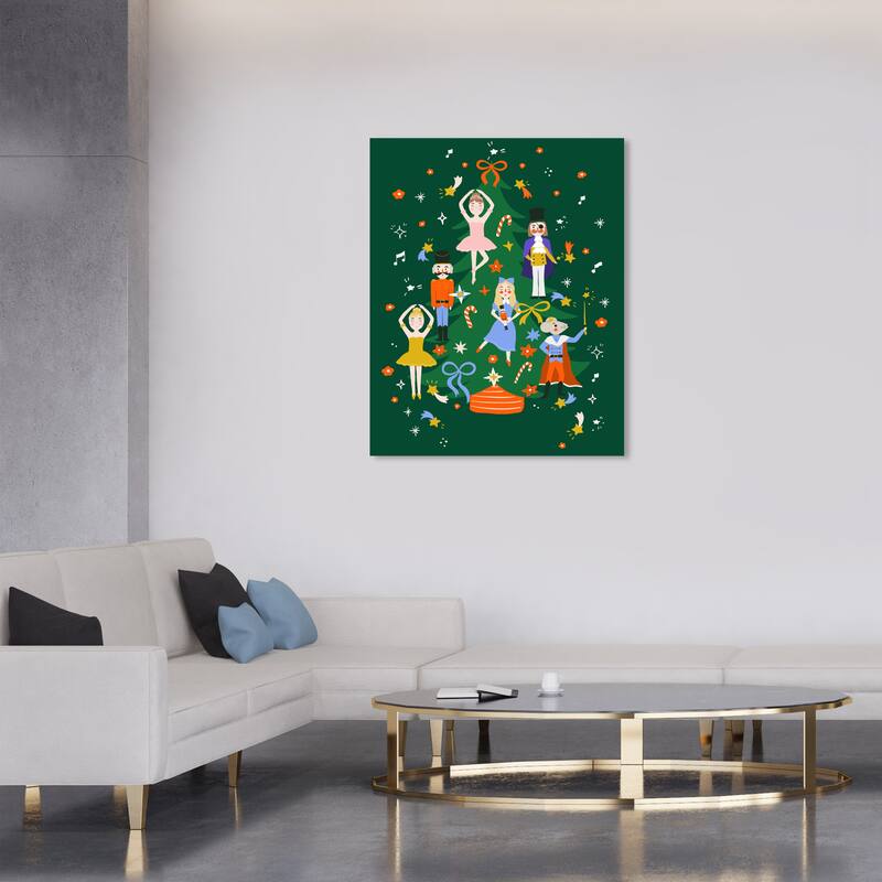 Wynwood Studio Canvas Holiday and Seasonal Stories for Midnight Green Modern & Contemporary Wall Art Canvas Print - 30 x 36