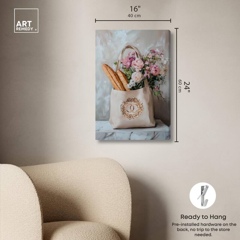 Chic Carryall I Canvas by Art Remedy, Gallery Wrapped