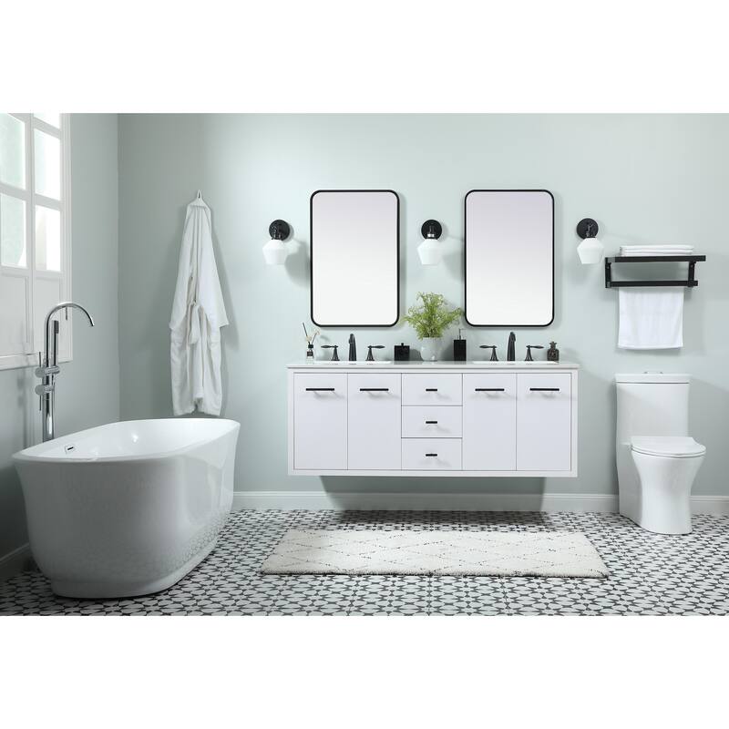 Fern 60 Inch Double Bathroom Vanity
