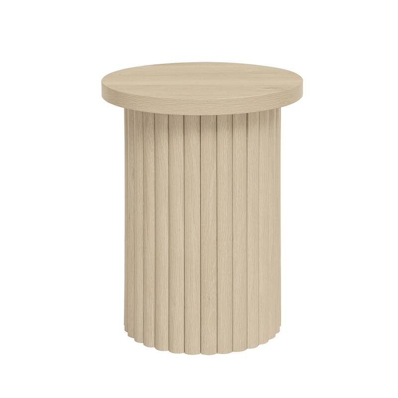 GDF Studio - Modern Metal Base Round Coffee Table Set of 2