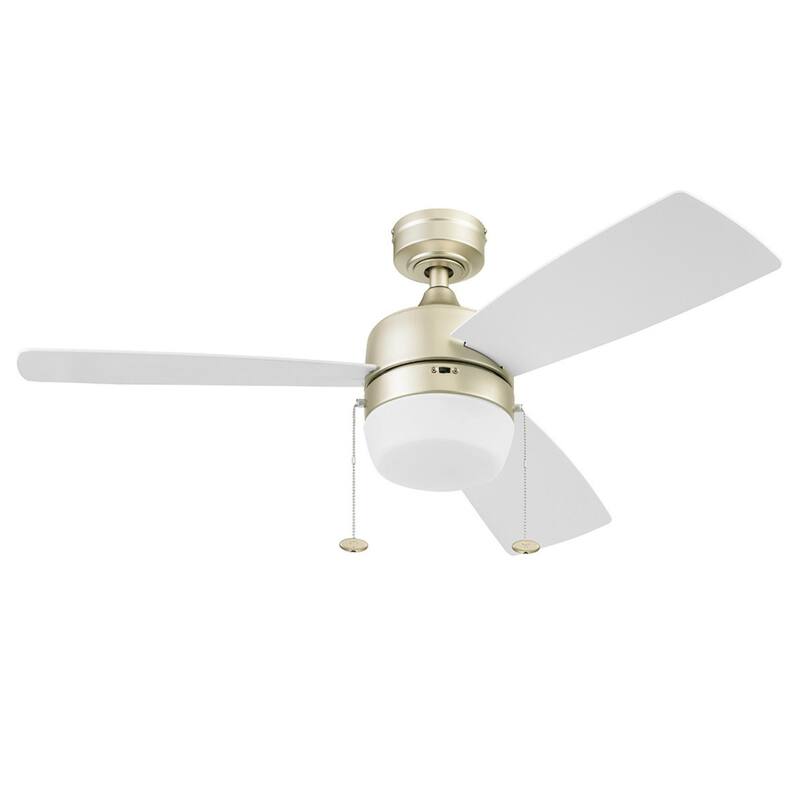 44" Honeywell Barcadero Matte Black Contemporary Indoor LED Ceiling Fan with Light, Pull Chain