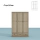 preview thumbnail 9 of 72, Rattan-Accented Wardrobe - Spacious Clothing Organizer with Style
