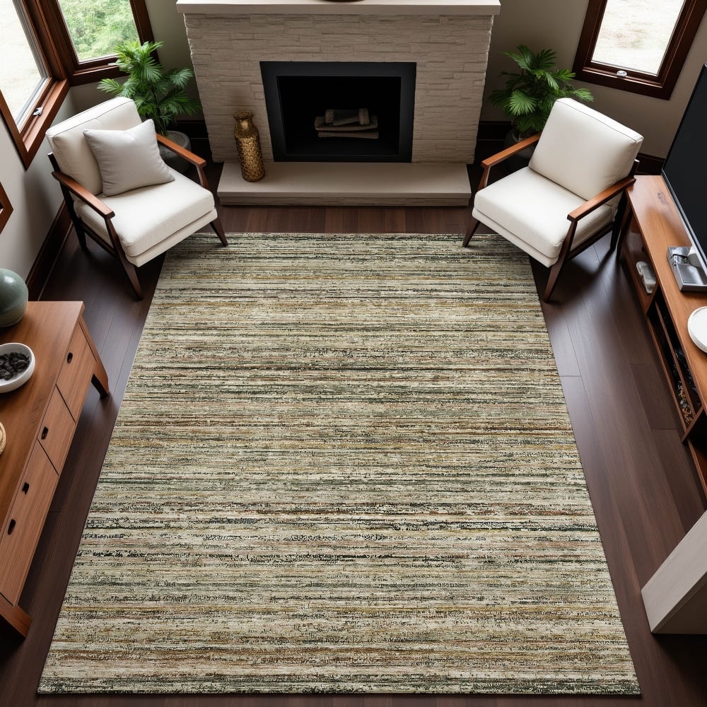 Premium Washable Super Soft Ombre Stripes Mayfield Rug