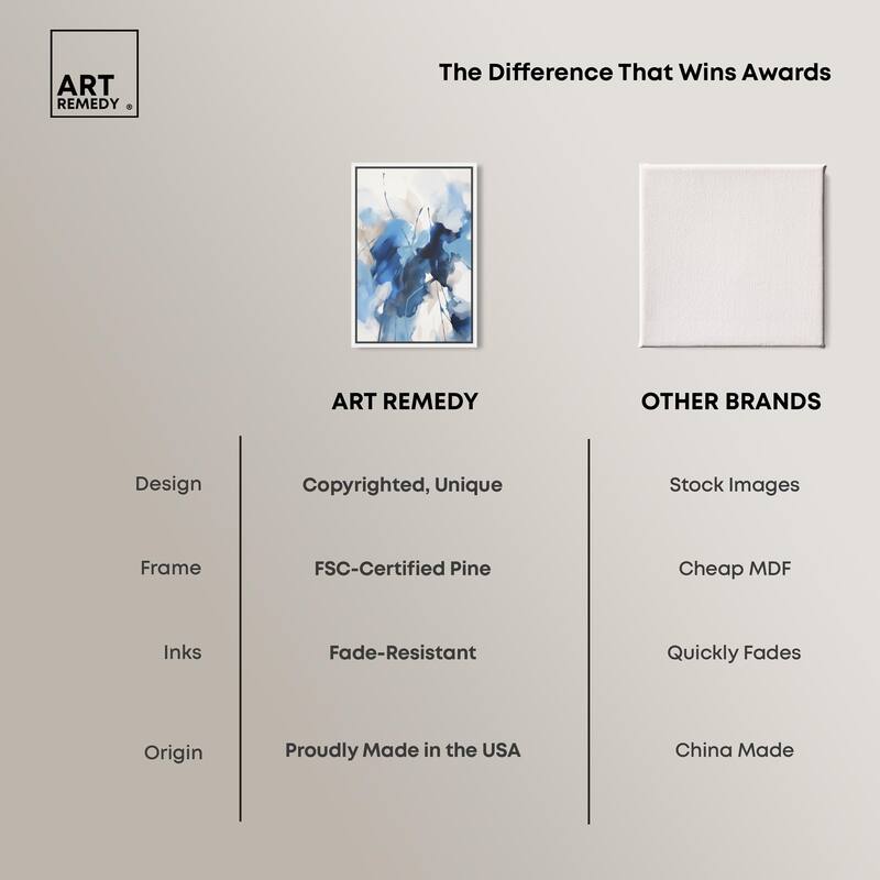 Fleur Bleue I Canvas by Art Remedy