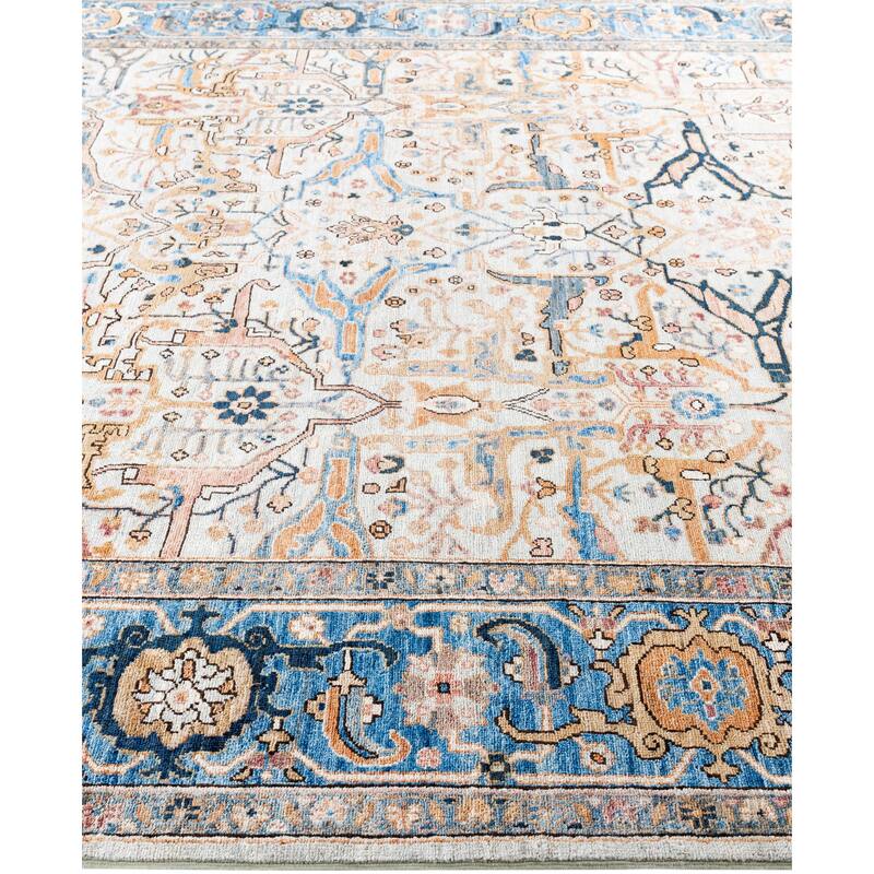Serapi One-of-a-Kind Hand-Knotted Area Rug - Gray - 8' 0" x 9' 9"