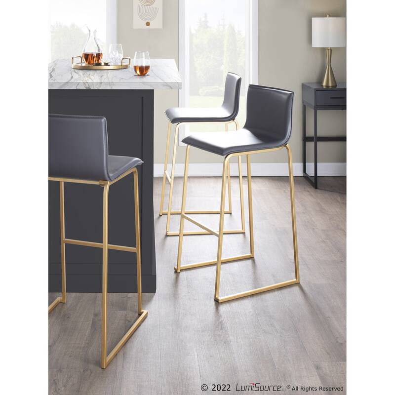 Silver Orchid Mara Upholstered Bar Stool - Set of 2
