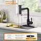 preview thumbnail 59 of 79, WOWOW Single Handle Waterfall Pull Down Sprayer Kitchen Faucet