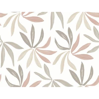 York Wallcoverings Little Garden Nude and Blush Wallpaper