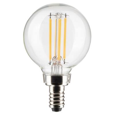 5.5 Watt G16.5 LED - Clear - Candelabra base - 90 CRI - 3000K - 120 Volt
