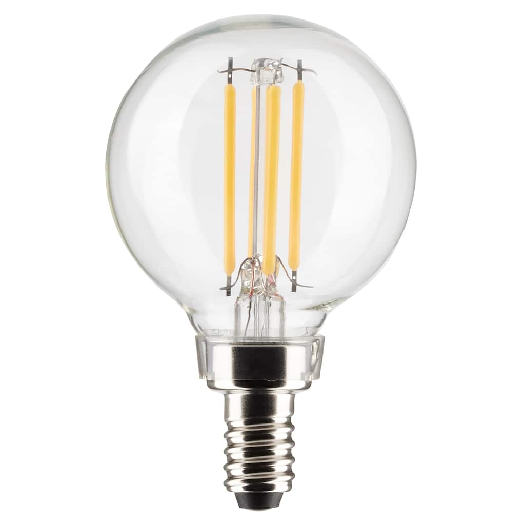 5.5 Watt G16.5 LED - Clear - Candelabra base - 90 CRI - 3000K - 120 Volt