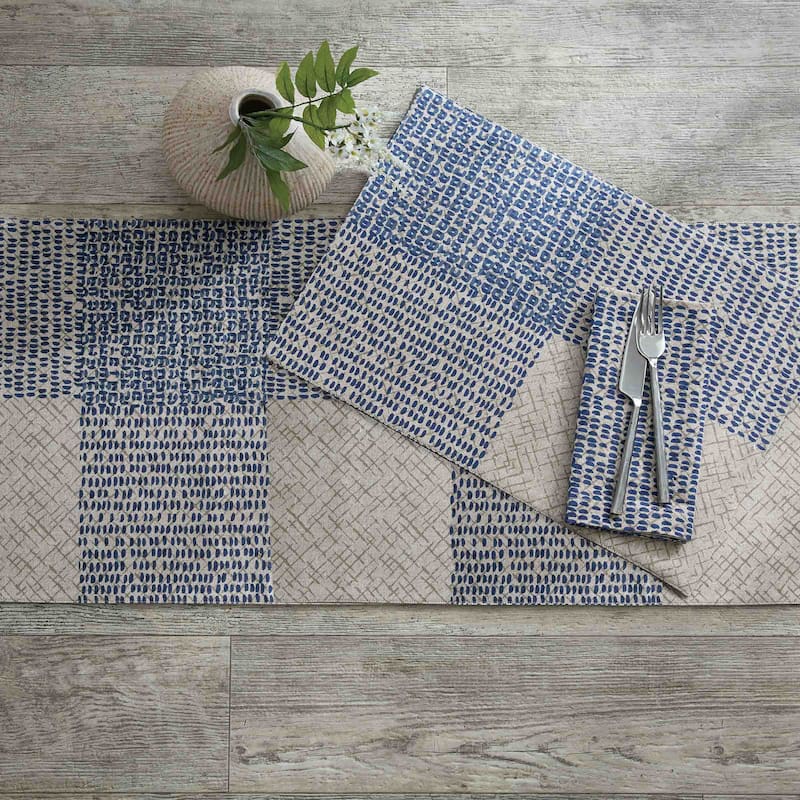 Split-P Criss Cross Printed Table Runner - 15" x 72"