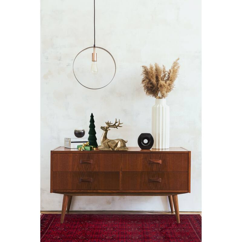 ECARPETGALLERY Hand-knotted Finest Khal Mohammadi Red Wool Rug - 6'7 x 9'7