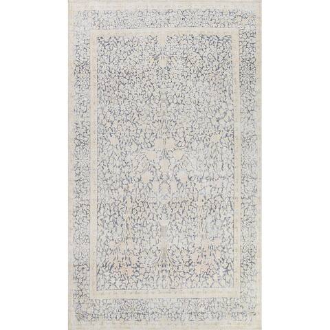 Muted Distressed Persian Kerman Area Rug Handmade Wool Carpet - 7'8" x 10'10"