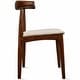 preview thumbnail 53 of 96, Set of 2 Kennedy Elbow Chairs Farmhouse Wooden Dining Chairs With PU Leather Or Fabric Cushion Seat, Modern Accent Side Chairs