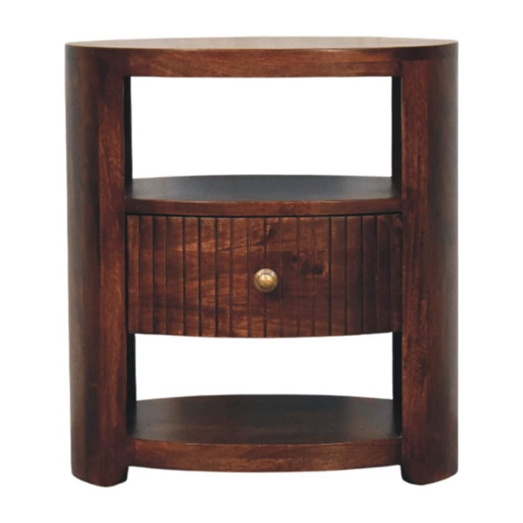 Artisan Furniture Solid Wood Bordeaux Side Table , Brown