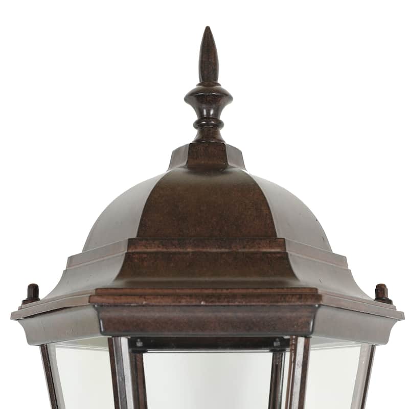 Aged Copper Finish Metal Outdoor Wall Sconce Light