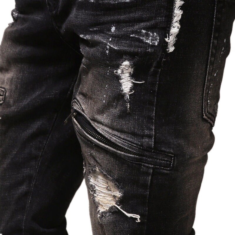 black distressed jeans mens size 42