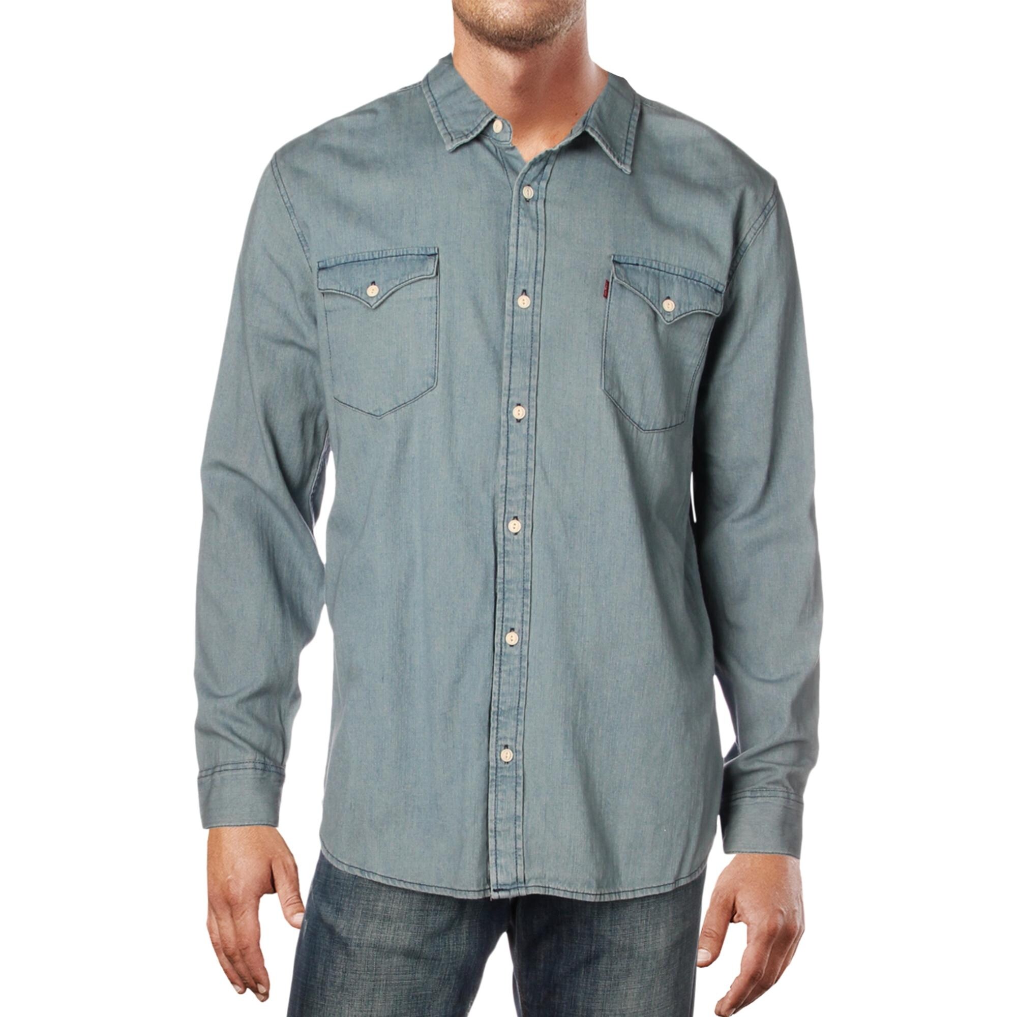 levi's men's button down shirts