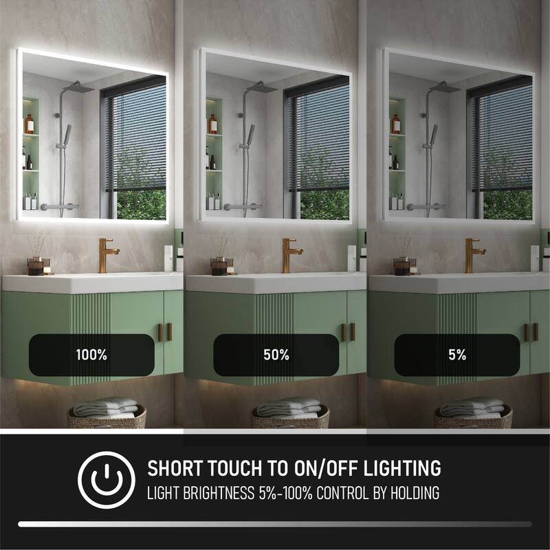 Modern Wall Mounted LED Bathroom mirror