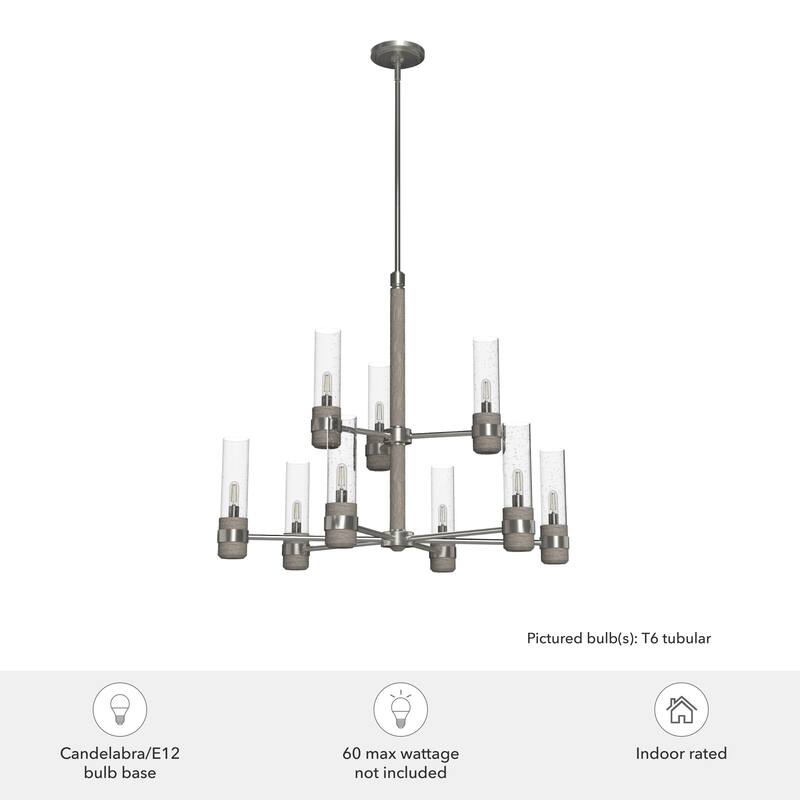 Hunter River Mill Chandelier - Dining Room, Entry - Modern Mountain, Rustic, Round, Industrial