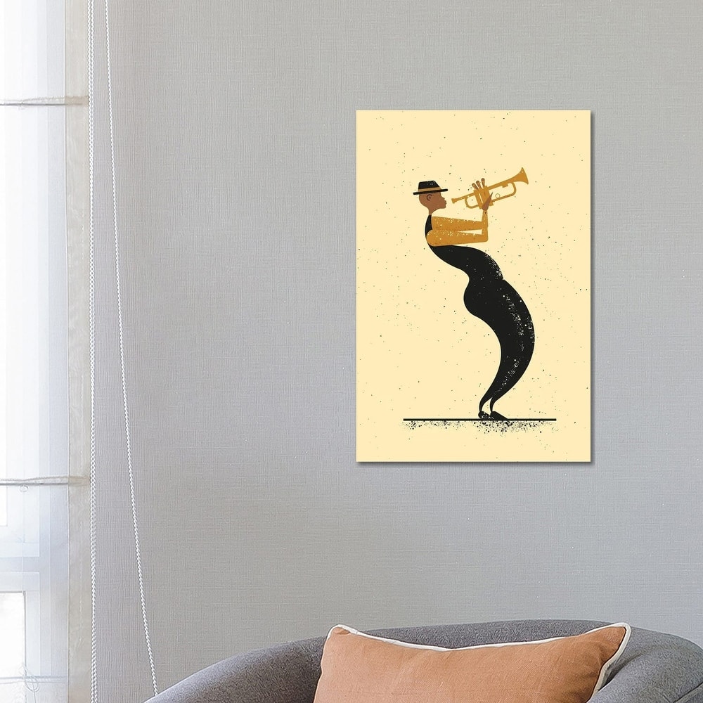 iCanvas "Jazz Player" by Amer Karic Canvas Print