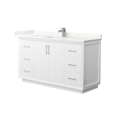 Wyndham Collection WCF414160S-QTZ-UNSMXX Strada 60" Free Standing