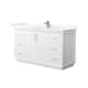 Option White / Giotto Quartz Top / Brushed Nickel