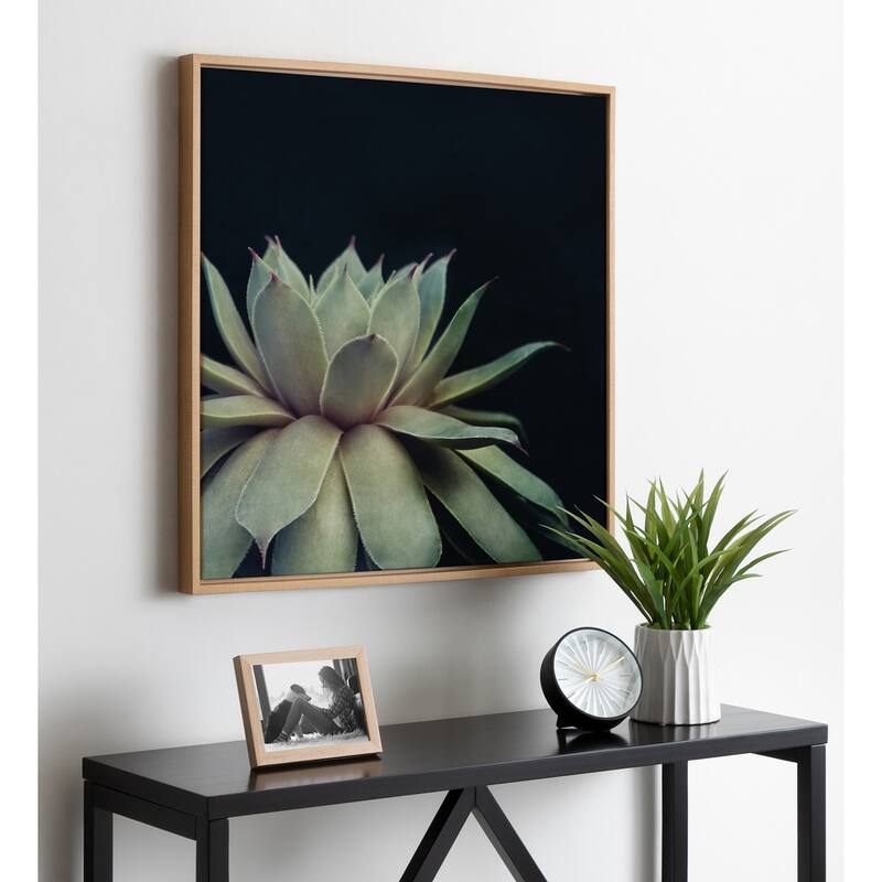 Sylvie Succulent 18x24 Gold Framed Canvas Wall Art by F2 Images