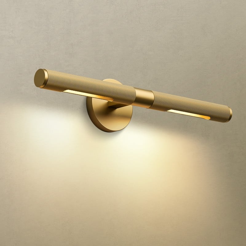 KAYLA 24 in. 1-Lights Gold Modern Vanity Light with Rotatable 360 Design(Set of 1)