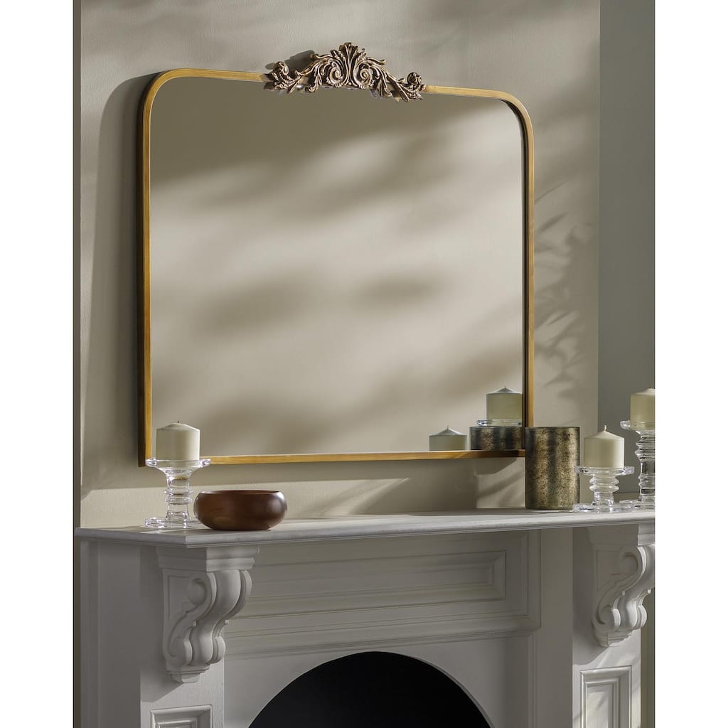 Livabliss Aarlen Traditional Overmantel Mirror - 29"H x 36"W x 2"D