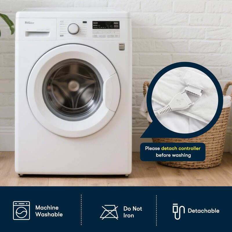 Serta Microfiber Zoned Heated Mattress Pad