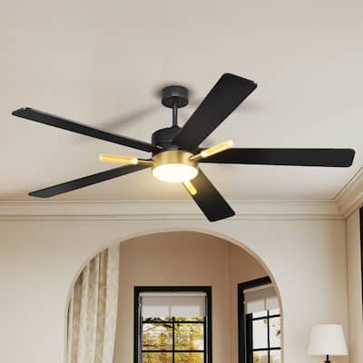 Moasis 42 Inch Ceiling Fans with Lights and Remote,5 Blades with 3 Crystal Rod Design