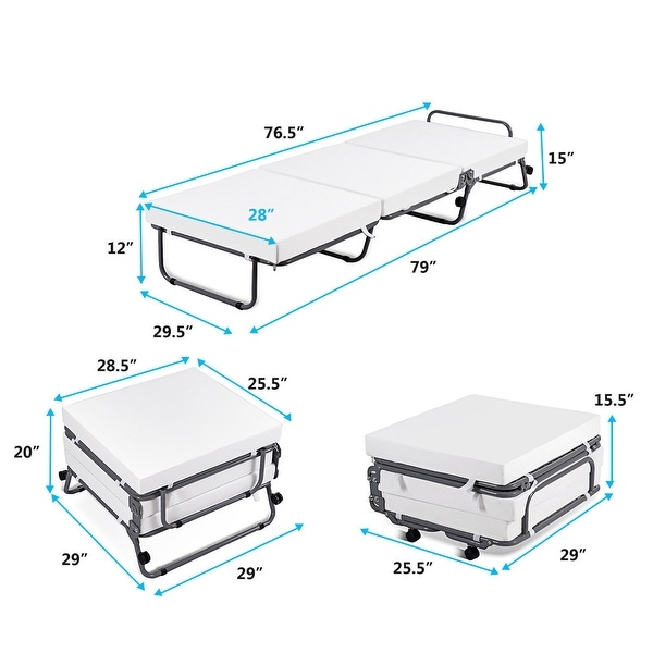 Folding Convertible Sofa Bed Ottoman Couch Mattress Lounge Folding Convertible Sofa Bed Ottoman